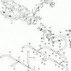 GSX R1000 Throttle body hose  /  joint (gsx-r1000l4 e33)