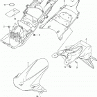 GSX R600 Rear fender (gsx-r600l4 e03)