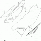 DR650SE Обтекатель рамы