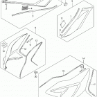 GSX R750 Fuel tank cover