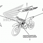 CRF125FB Наклейки