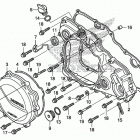 CRF450X Крышка картера правая