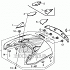 GL1800B Rear center top cover