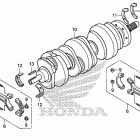 GL1800B Коленчатый вал и поршни
