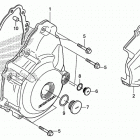 CB300F Крышка картера левая
