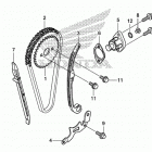CRF150F Цепь ГРМ и натяжитель