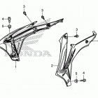 CRF250R Облицовка радиатора