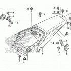 CRF150F Заднее крыло