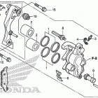 CRF150F Передний суппорт
