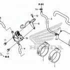 CB300F Адсорбер, системы улавливания паров топлива