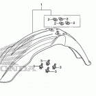 CRF450X Переднее крыло