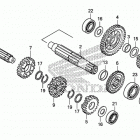 CRF125FB Трансмиссия
