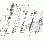 CRF230F Передняя вилка