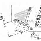 CRF125FB Траверса нижняя