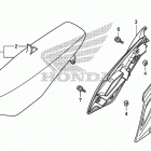 CRF150R Сидение и обтекатели сидения