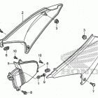 CRF150F Боковая панель