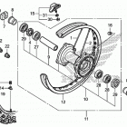 CRF250X Заднее колесо