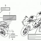 CBR300RA Лейбл предостережения