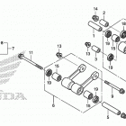 CRF150F Задний амортизатор