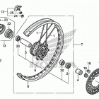 CRF250X Переднее колесо