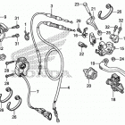 CRF450X Рычаги,тросы и рулевые переключатели