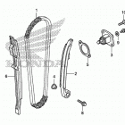 CRF250R Цепь ГРМ и натяжитель