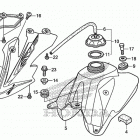 CRF50F Топливный бак