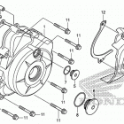 CRF110F Крышка картера левая