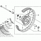 CRF110F Переднее колесо