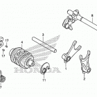 CRF125FB Вилка переключения передач
