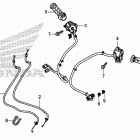 NC700JD Рулевые переключатели и тросы