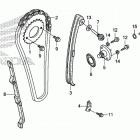CRF230F Цепь ГРМ и натяжитель