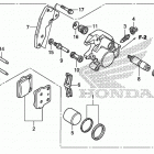CRF150R Передний суппорт