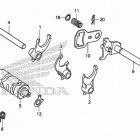 CRF230F Вилка переключения передач