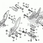 CB300F Подножки