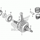 CRF125FB Коленчатый вал и поршни