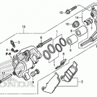 CB300F Front brake caliper      (standard)