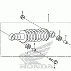 CRF110F Задний амортизатор