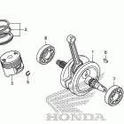 CRF230F Коленчатый вал и поршни