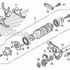 GL1800B Shift drum@shift fork
