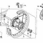 CRF230F Заднее колесо