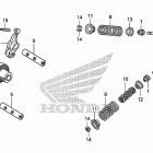 CRF110F Распределительный вал и клапана