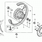 CRF125FB Заднее колесо