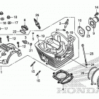 CRF230F Головка цилиндров и крышка