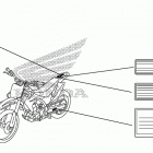 CRF150R Лейбл предостережения