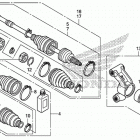 SXS700M4 Задний привод и кулак поворотный
