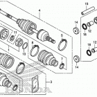 TRX420FA5 Задний привод и кулак поворотный