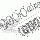 SXS700M4 Сцепление (пониженая)