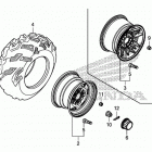 TRX500FM6 Заднее колесо