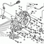 TRX420FA2 Крышка картера задняя